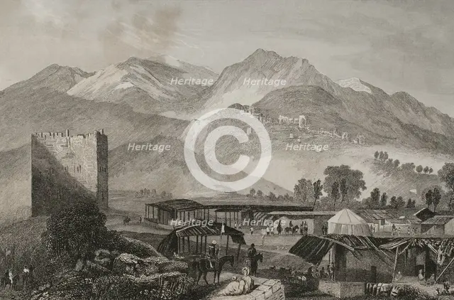 General view of Jericho, 1840. Creator: Aubert.