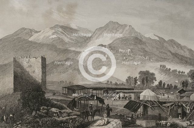 General view of Jericho, 1840. Creator: Aubert.