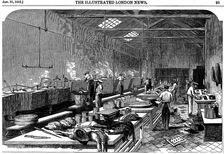 General view of kitchen at Richie & McCall's Cannery, Houndsditch, London, 1852