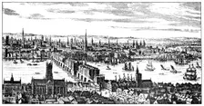 General view of London, 1666, (1909)