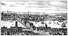 General view of London, 1666, (1909)