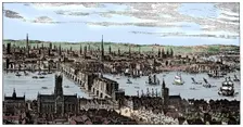 General view of London, 1666, (1909)