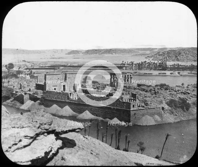 General view of ruins, Philae, Egypt, c1890.  Artist: Newton & Co