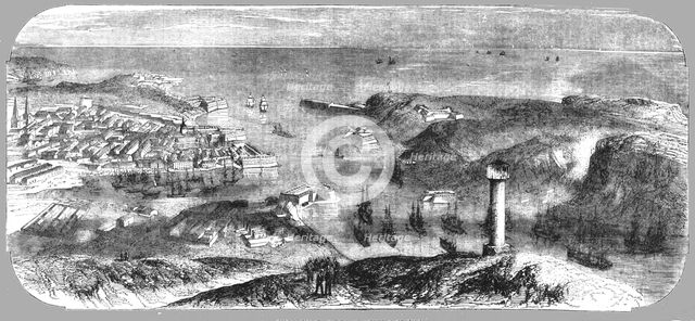 'General View of the Town and Harbour of Sebastopol', 1854. Creator: Unknown.