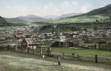 General View of the Village of Cherga, 1911-1913. Creator: Sergei Ivanovich Borisov
