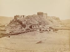 General view of the Acropolis from the southwest, 1880. Creator: Petros Moraites