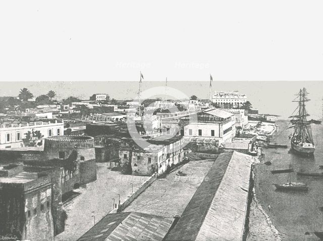 General view of the capital, Zanzibar, 1895.  Creator: Unknown.