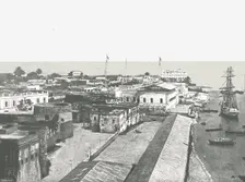 General view of the capital, Zanzibar, 1895. Creator: Unknown