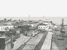 General view of the capital, Zanzibar, 1895. Creator: Unknown