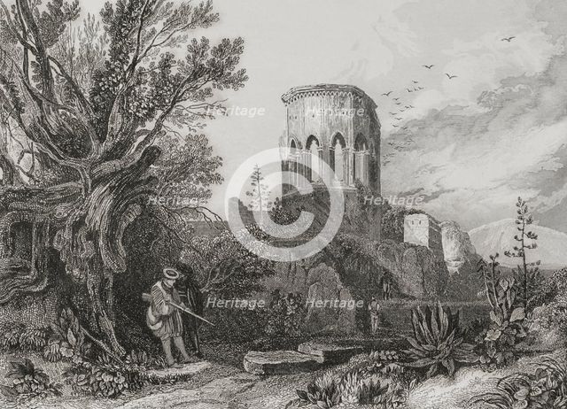 General view of the city, Nazareth, 1840. Creator: Aubert.