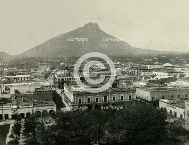 'General View of the City of Monterrey, State of Nuevo Leon, Upon the Great Plateau', 1919. Creator: Unknown.