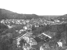 General view of the city of Carrara, Italy, 1895. Creator: Unknown