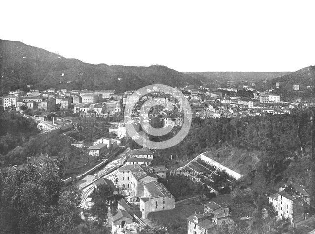 General view of the city of Carrara, Italy, 1895. Creator: Unknown.