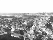 General view of the city of Genoa, Italy, 1895. Creator: W & S Ltd