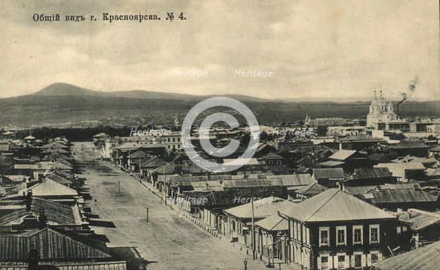 General view of the city of Krasnoyarsk, 1905. Creator: Unknown.
