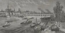 General view of the city, Bordeaux, France, 1870. Creator: Fernando Miranda