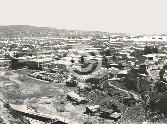 General view of the city, Valparaiso, Chile, 1895.  Creator: Unknown.