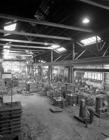 General view of the foundry, AT Green & Sons Ltd, South Yorkshire, Rotherham, 1963. Creator: Michael Walters