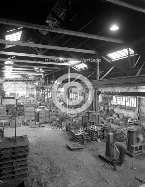 General view of the foundry, AT Green & Sons Ltd, South Yorkshire, Rotherham, 1963. Creator: Michael Walters.