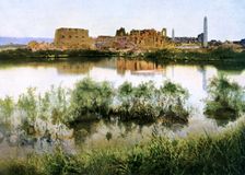 General View of the Grand Temple of Amen Ra, Egypt, 20th Century