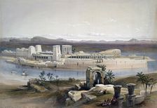 General View of the Island of Philae, Nubia 1838. Artist: David Roberts