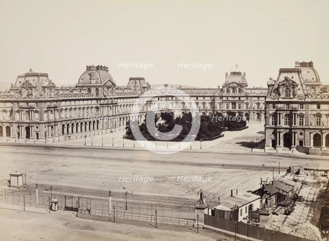 General View of the Louvre, Paris, between 1860 and 1870. Creator: Edouard Baldus.