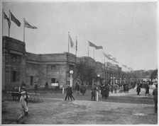 General view of the Palace of Engineering, British Empire Exhibition, Wembley, London, 1924