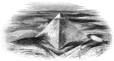 General View of the Pyramids of Jizeh, 1844. Creator: Unknown