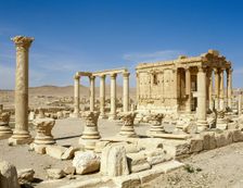 General view of the Roman Temple consecrated to Baalshamin, god of the heavens, Palmyra, Syria,2008. Creator: LTL