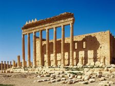General view of the Roman Temple of Bel (Baal), supreme god of the Palmyrians, Palmyra, Syria, 2008. Creator: LTL
