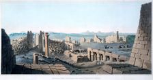 General View of the Ruins of the Great Temple at Carnac Egypt, 1820. Artist: I Clark