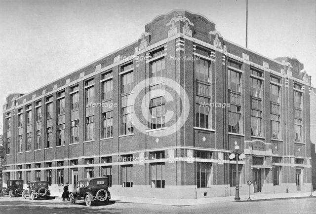 General view, office building of the South Bend Tribune, South Bend, Indiana, 1922. Artist: Unknown.