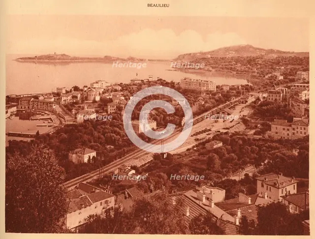 'General view and Cap Ferrat, Beaulieu', 1930. Creator: Unknown.