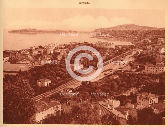 'General view and Cap Ferrat, Beaulieu', 1930. Creator: Unknown.