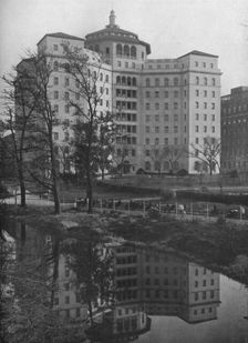 General view from Central Park, Fifth Avenue Hospital, New York City, 1922