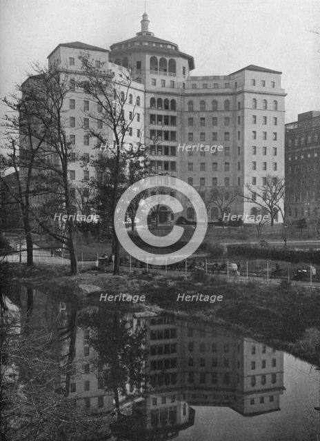 General view from Central Park, Fifth Avenue Hospital, New York City, 1922. Artist: Unknown.