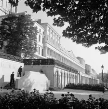 General view from the south-west along Carlton House Terrace, Westminster, London, early 1960s. Creator: John Gay