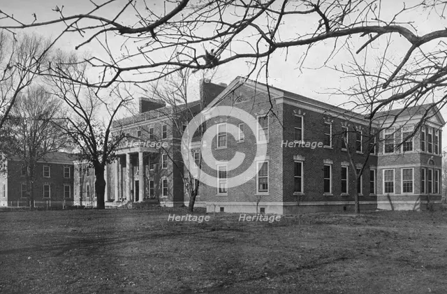 General view, Hospital for the Illinois Central Railroad Company, Paducah, Kentucky, 1922. Artist: Unknown.