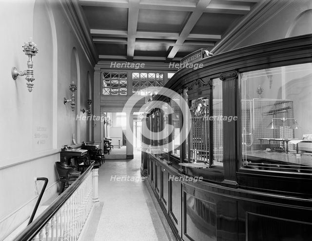 General view looking towards front, 34th St. National Bank, New York City, between 1900 and 1910. Creator: Unknown.