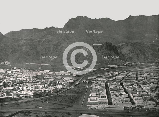 General view showing the Camel Market, Aden, 1895.   Creator: W & S Ltd.