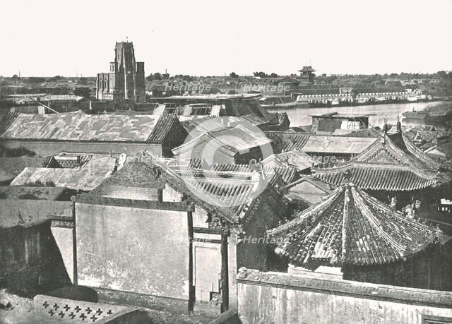 'General view showing the ruins of the Cathedral', Tien-Tsin, China, 1895.  Creator: W & S Ltd.