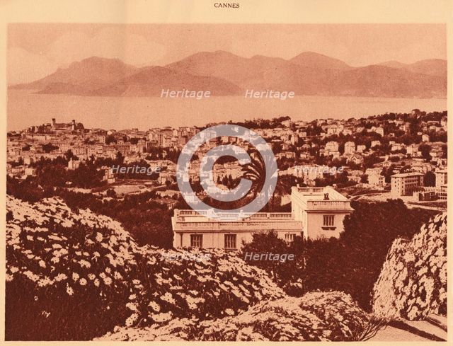 'General view taken from Pezou, Cannes', 1930. Creator: Unknown.