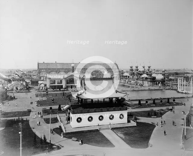 General view, the All-Russia Exhibition, Nizhny Novgorod, Russia, 1896.  Artist: Maxim Dmitriev