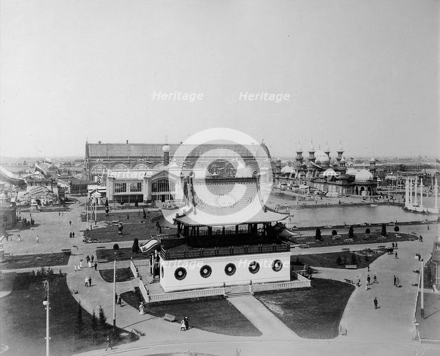 General view, the All-Russia Exhibition, Nizhny Novgorod, Russia, 1896.  Artist: Maxim Dmitriev