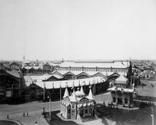 General view, the All-Russia Exhibition, Nizhny Novgorod, Russia, 1896. Artist: Maxim Dmitriev