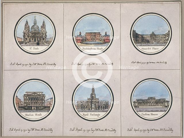 General views of London, 1792. Artist: Anon