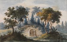 General Washington's Tomb at Mount Vernon (Copy after Engraving in The Port Folio..., 1811-ca.1813. Creator: Pavel Petrovic Svin'in