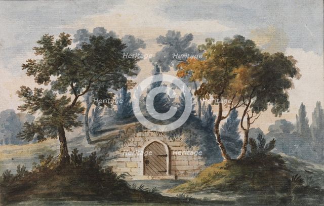 General Washington's Tomb at Mount Vernon (Copy after Engraving in The Port Folio..., 1811-ca.1813. Creator: Pavel Petrovic Svin'in.