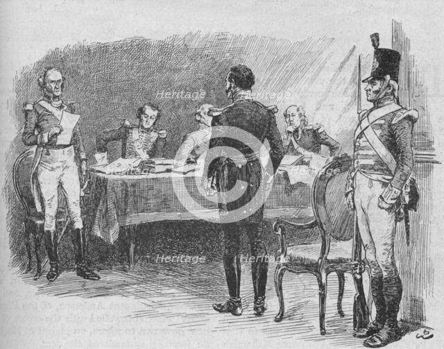 'General Whitelocke Was Tried By Court-Martial', 1902. Artist: Gordon Frederick Browne.