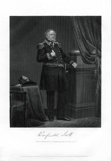 General Winfield Scott, United States Army general, diplomat, and presidential candidate, 1862-1867